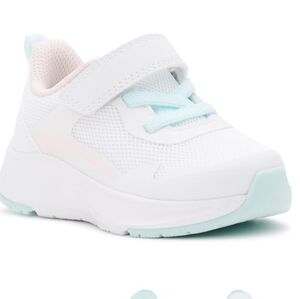 Athletic Works Kids White and Light Blue Sneakers